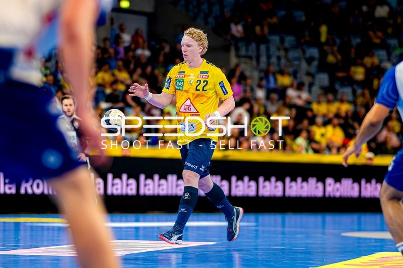 Ballführung Gustav Davidsson (22;Rhein Neckar Löwen)