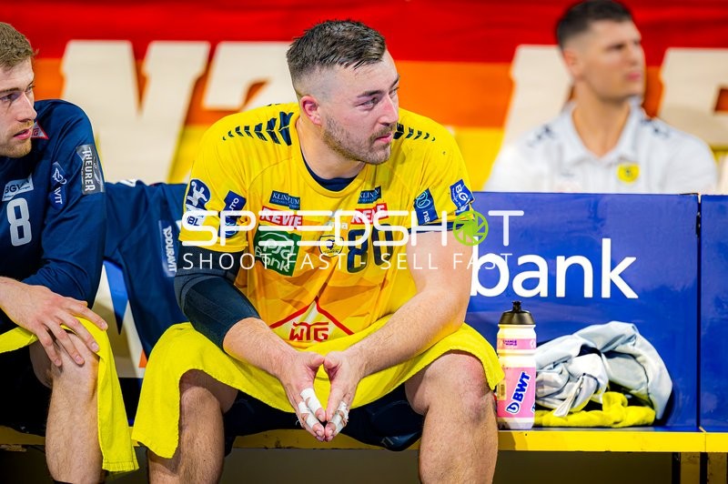 Halbzeitpause mit Jannik Kohlbacher (80;Rhein Neckar Löwen), , 