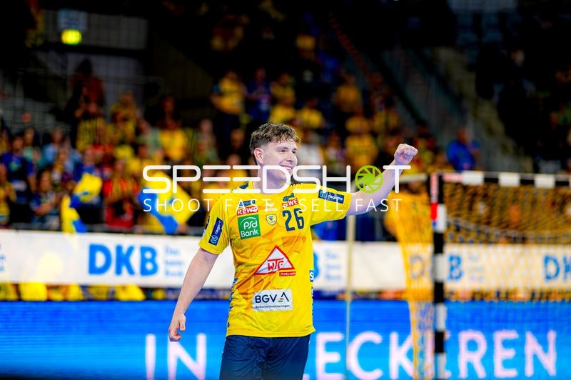 Torjubel Niklas Michalski (26;Rhein Neckar Löwen)