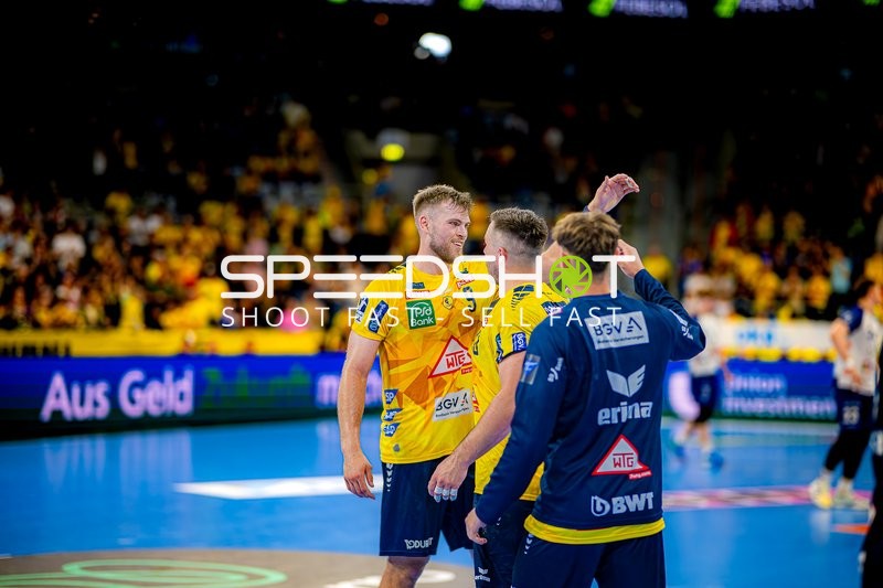 Jubel Steven Plucnar Jacobsen (9;Rhein Neckar Löwen) Handball