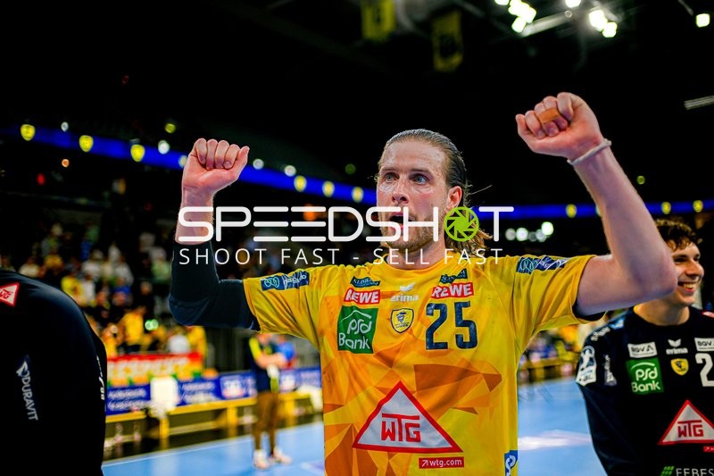 Torjubel Olle Forsell-Schefvert (25;Rhein Neckar Löwen), Niklas Michalski (26;Rhein Neckar Löwen)