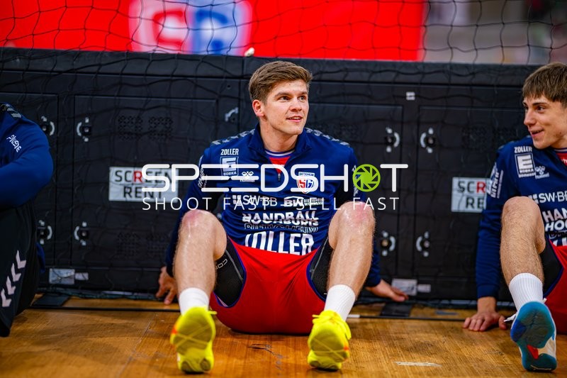 Pause mit Alexander Pfeifer (31;SG BBM Bietigheim)