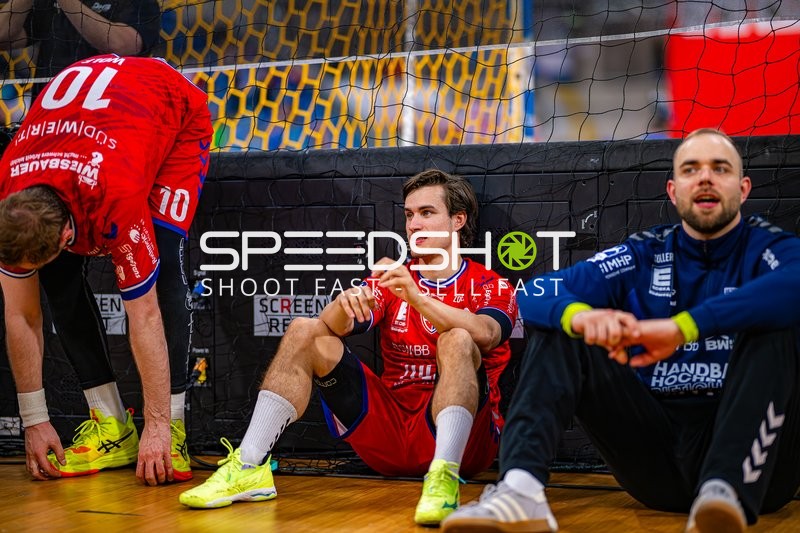 Pause mit Gonzalo Perez Arce (19;SG BBM Bietigheim), 