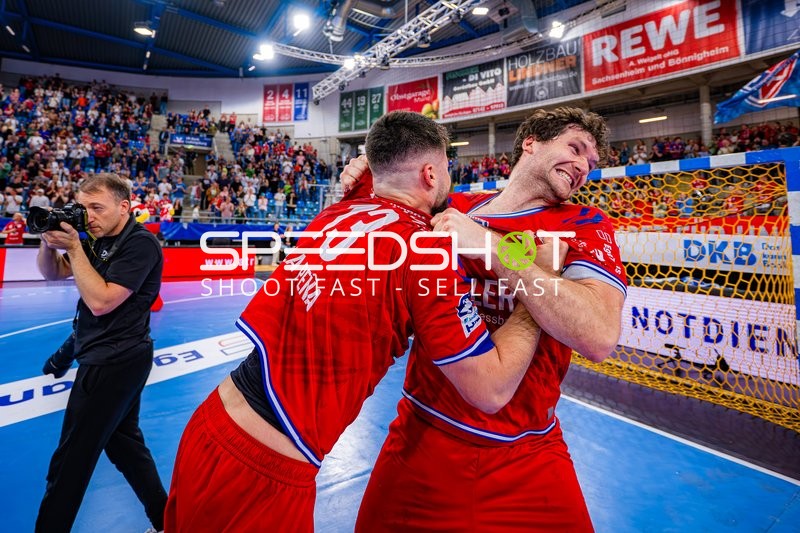 Feier Juan De la Pena (13;SG BBM Bietigheim), Tom Wolf (10;SG BBM Bietigheim)