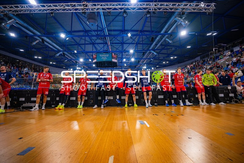 Spieler Paco Barthe (20, SG BBM Bietigheim) bis Daniel Rebmann (94, SG BBM Bietigheim) nebeneinander