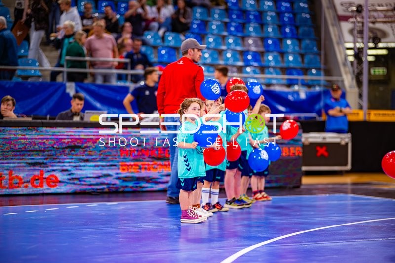 Warmup vor Handballspiel