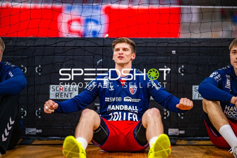 Aufwärmen Alexander Pfeifer (31;SG BBM Bietigheim)