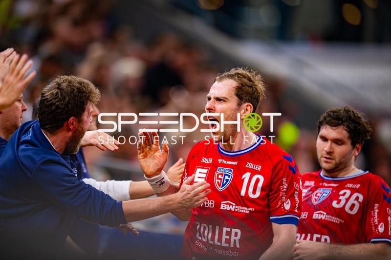 Torjubel Tom Wolf (10;SG BBM Bietigheim), Jonathan Fischer (36;SG BBM Bietigheim)