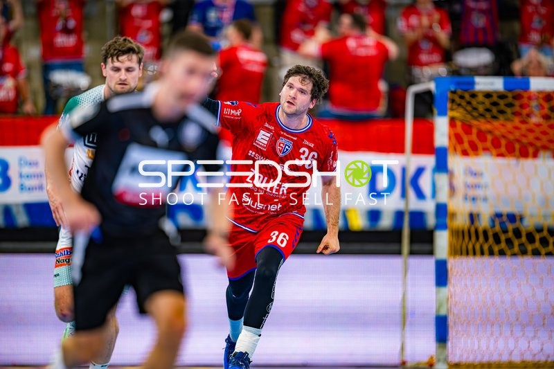 Torwurf Jonathan Fischer (36;SG BBM Bietigheim)