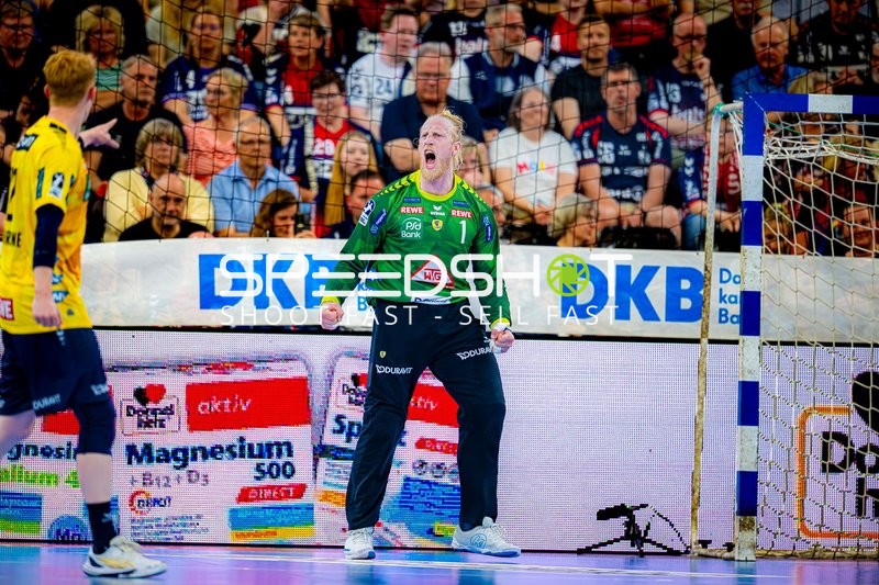 Torwartreaktion Mikael Appelgren (1;Rhein Neckar Löwen)