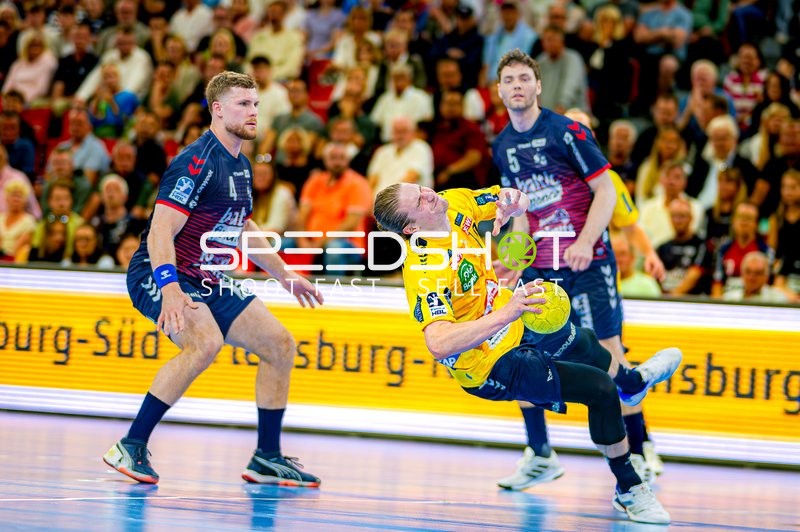 Foul Juri Knorr (10;Rhein Neckar Löwen), 5; SG Flensburg Handewitt