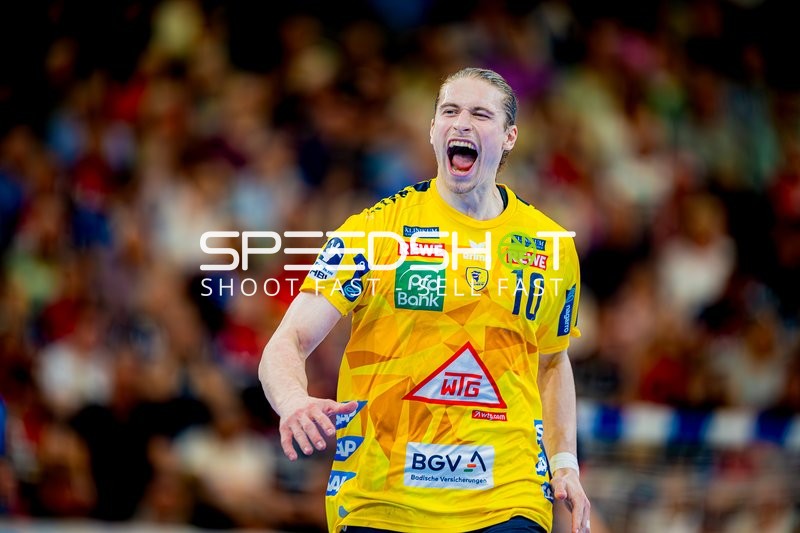 Torjubel Juri Knorr (10;Rhein Neckar Löwen)