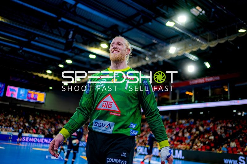 Torwart Mikael Appelgren (1;Rhein Neckar Löwen) im Spiel