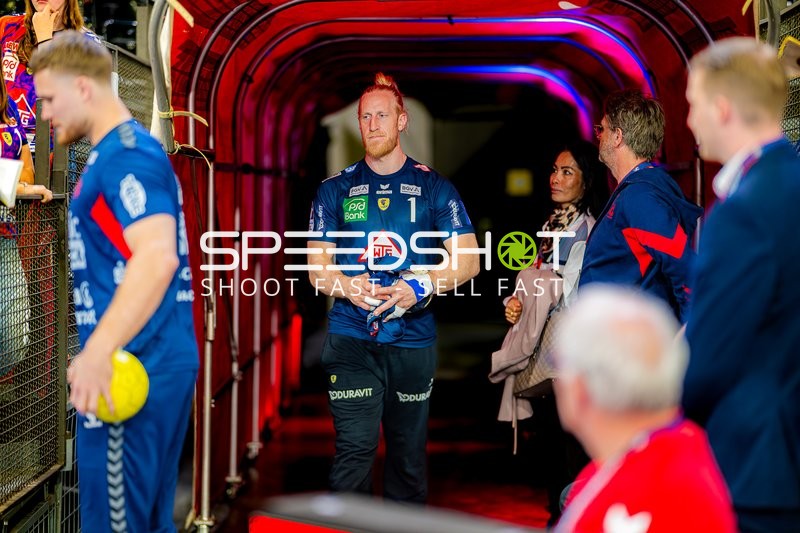 Aufwärmen Mikael Appelgren (1;Rhein Neckar Löwen)