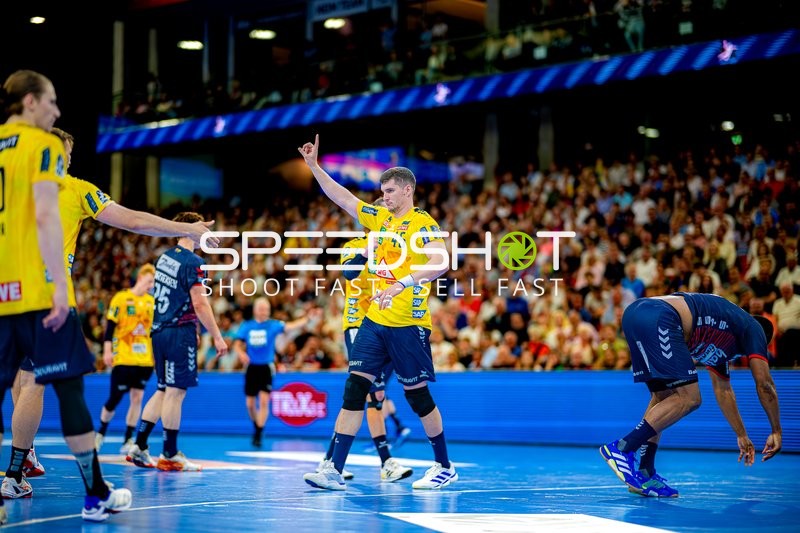 Torjubel Halil Jaganjac (45;Rhein Neckar Löwen)