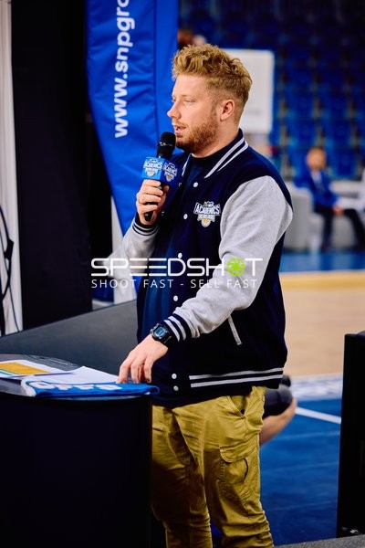 Ansage von Kevin Gerwin (49;MLP Academics Heidelberg)