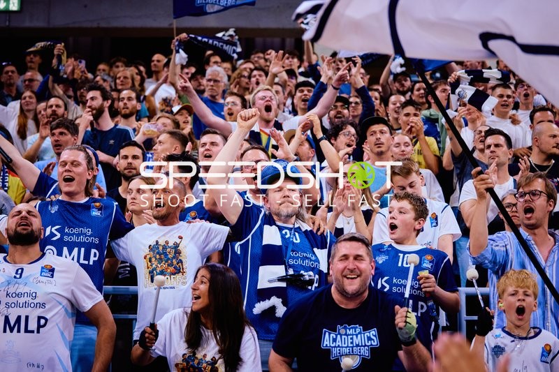 Fans der MLP Academics Heidelberg jubeln