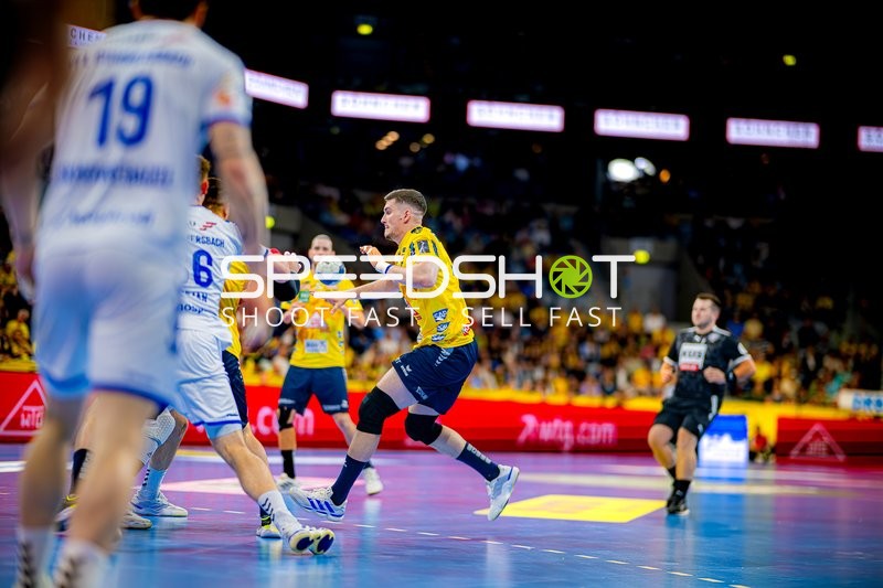 Wurf von 44; Rhein Neckar Löwen in Halbzeit