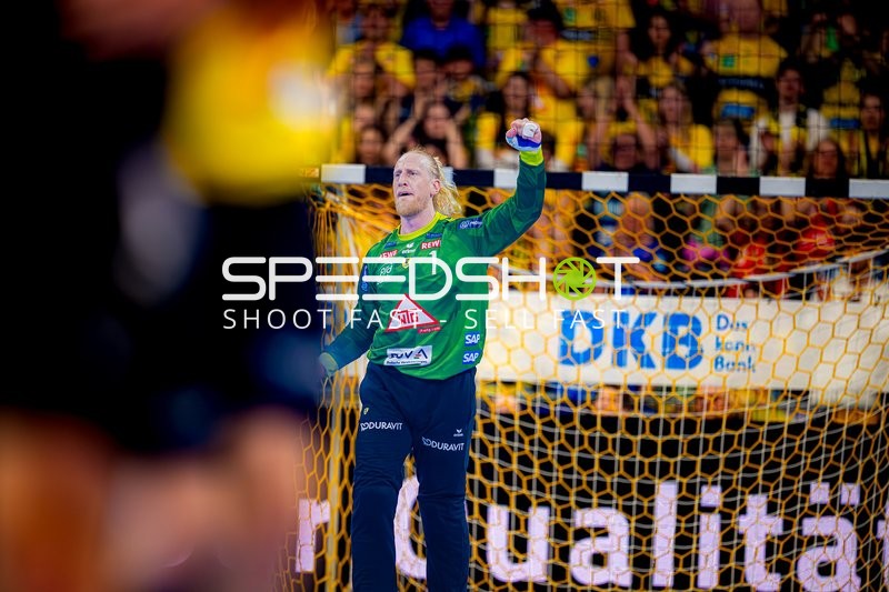 Torwartabwehr Mikael Appelgren (1;Rhein Neckar Löwen) Handball