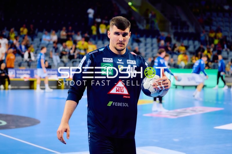 Spielszene Halil Jaganjac (45;Rhein Neckar Löwen) Handball
