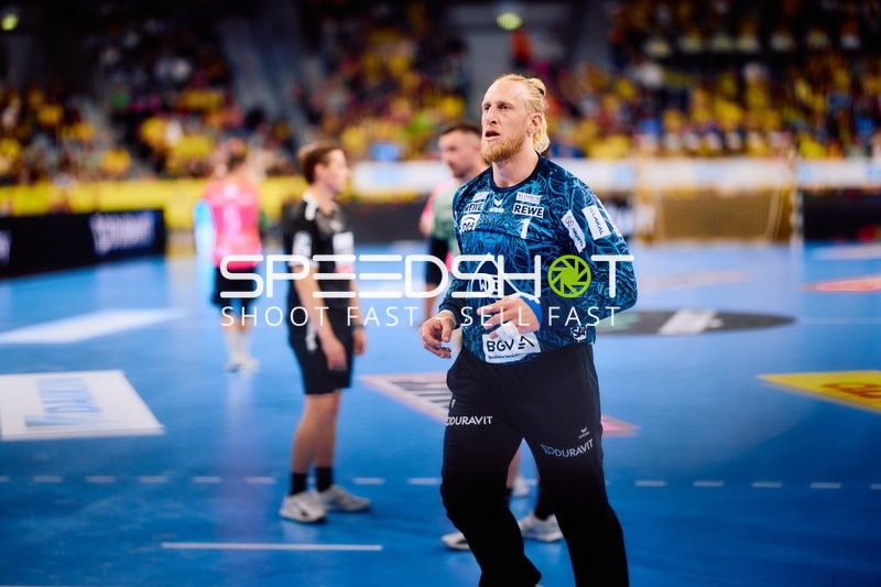 Torwart bereitet sich vor