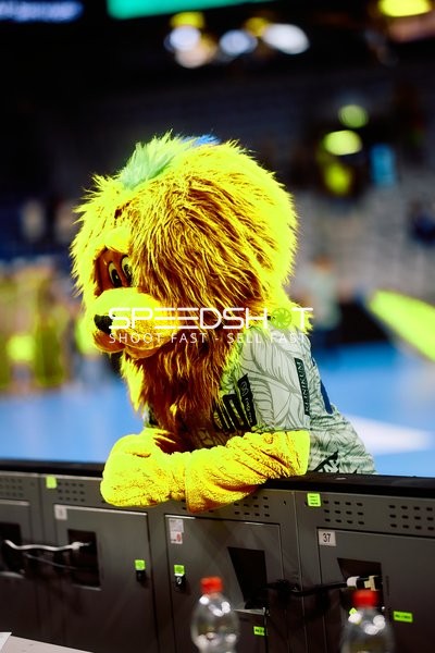 Maskottchen am Spielfeldrand