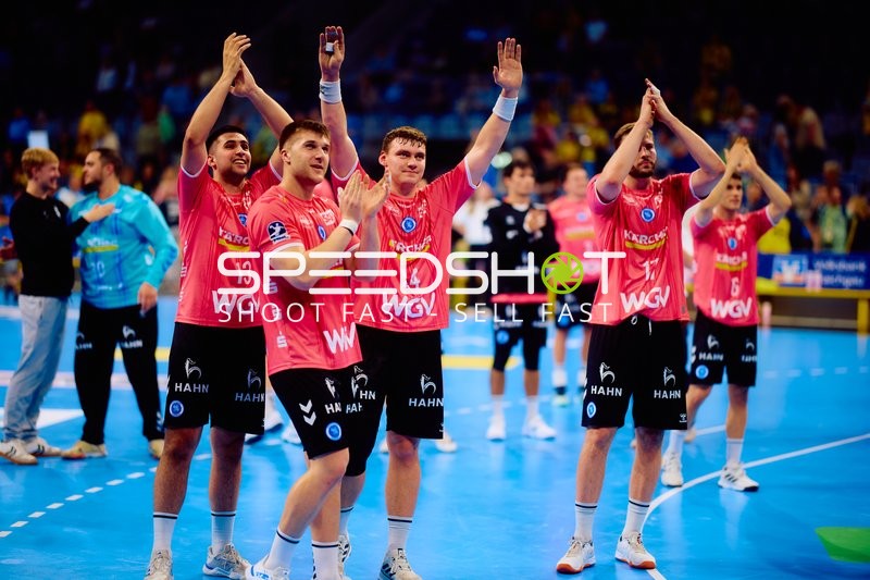 Jubelnde Spieler des TVB Stuttgart