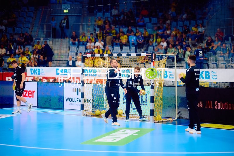 TVB Stuttgart beim Aufwärmen