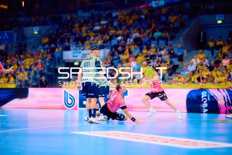 Verteidigungsszene im Handballspiel