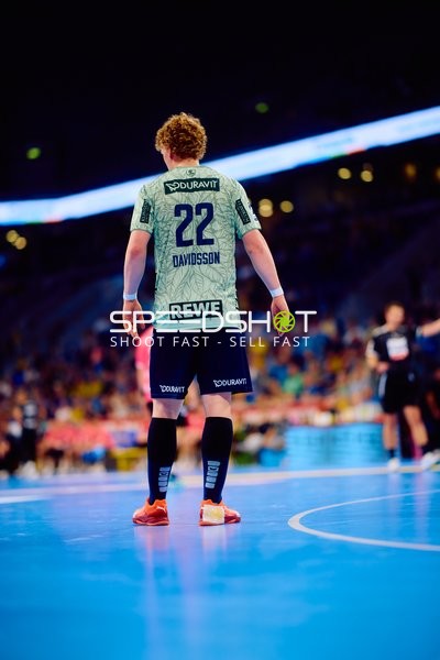 Gustav Davidsson (22; Rhein Neckar Löwen) auf dem Spielfeld