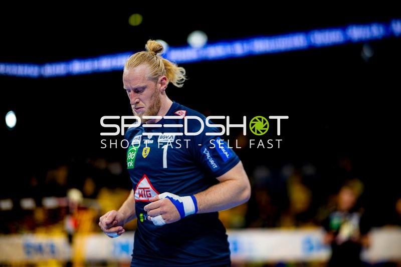 Torwart bereitet sich vor