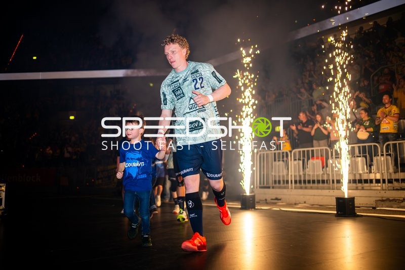 Jubel bei Gustav Davidsson (22; Rhein Neckar Löwen)