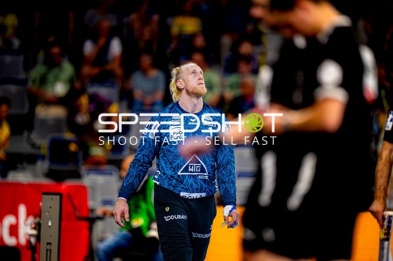 Torwart Mikael Appelgren (1; Rhein Neckar Löwen) im Einsatz