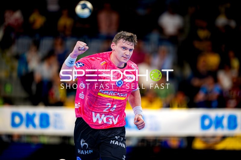 Lukas Laube (24, TVB 1898 Stuttgart) jubelt