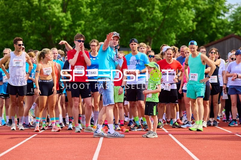 Startvorbereitung beim Lauf