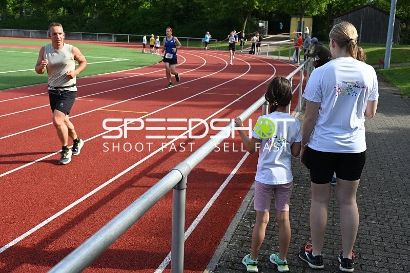 Läufer auf der Laufbahn