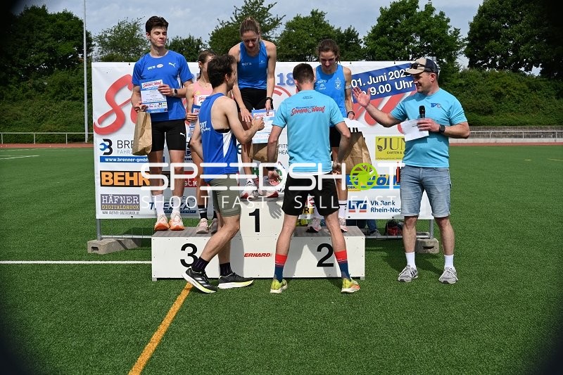 Siegerehrung TVE Sommerlauf Edingen