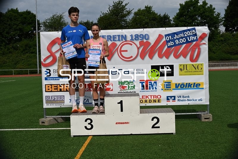 TVE Sommerlauf Edingen 2025 Siegerpodest