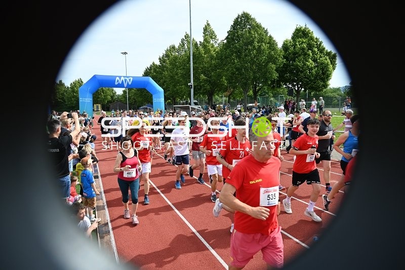 Gemeinsamer Start TVE Sommerlauf Edingen