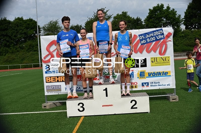 Siegerehrung TVE Sommerlauf Edingen