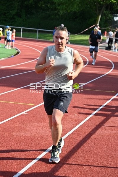 Läufer auf der Laufbahn