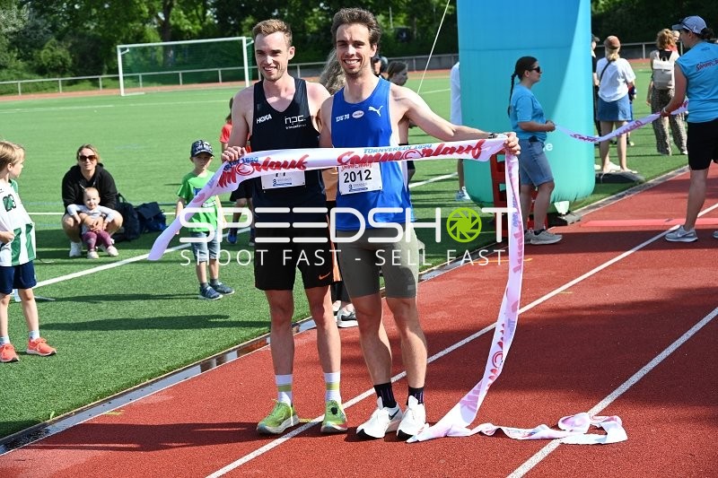 Zielankunft beim TVE Sommerlauf Edingen 2025