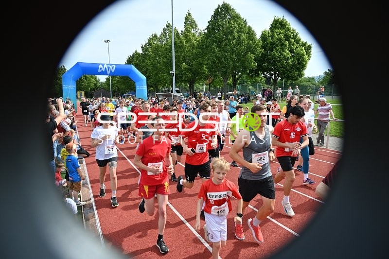 Gemeinsamer Start TVE Sommerlauf Edingen