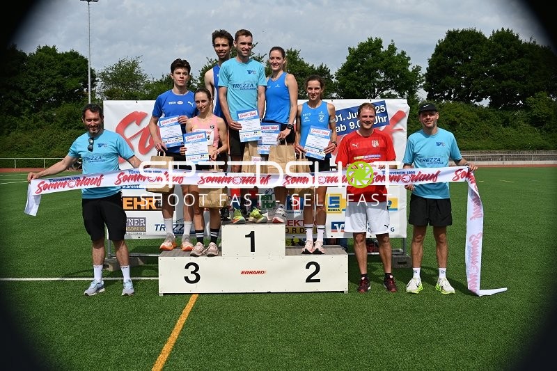 Siegerfoto TVE Sommerlauf Edingen