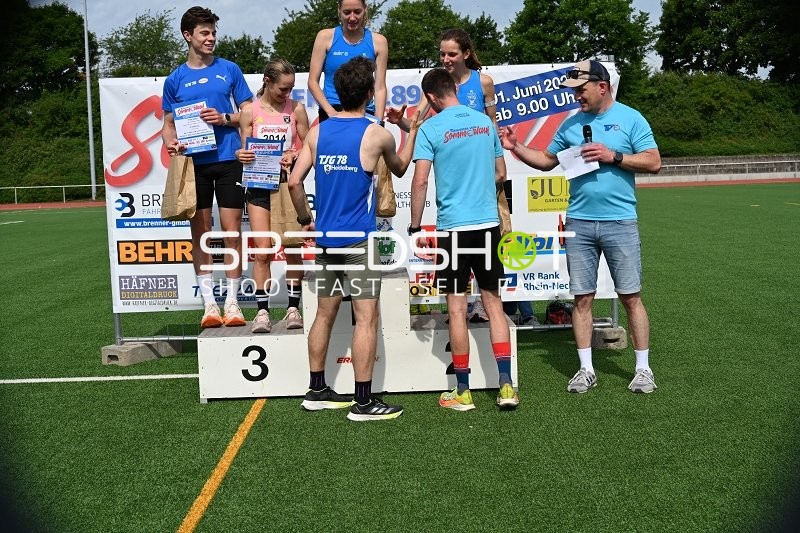 Siegerehrung TVE Sommerlauf Edingen 2025