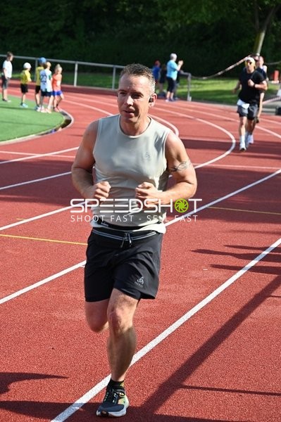 Läufer auf der Laufbahn