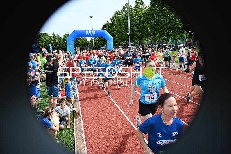 Gemeinsamer Start TVE Sommerlauf Edingen