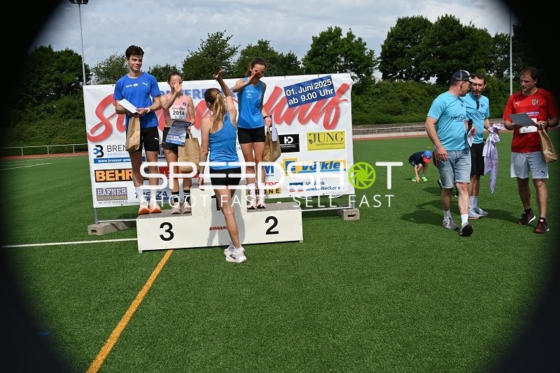 Siegerehrung TVE Sommerlauf Edingen