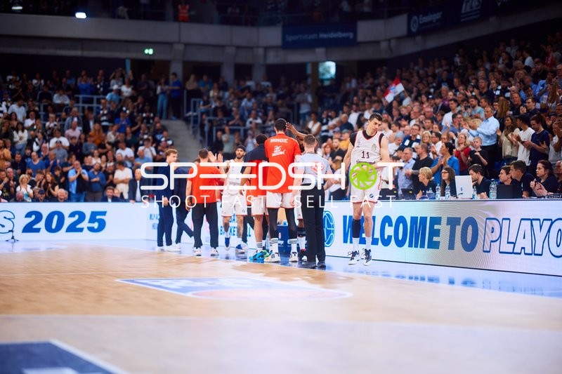 Spieler auf dem Court