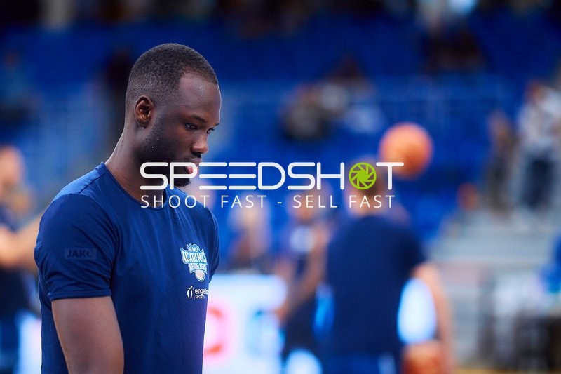 Spieler Bakary Dibba (10; MLP Academics Heidelberg) in Aktion